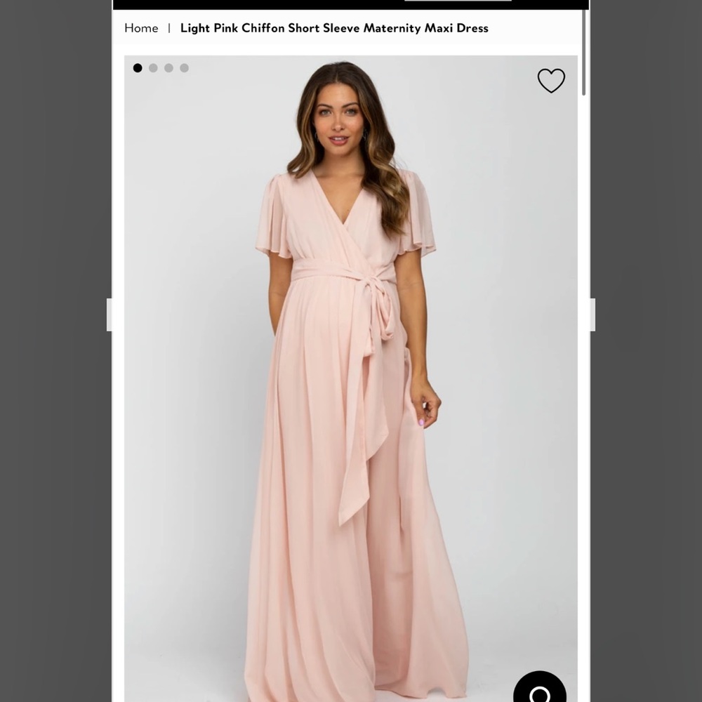 Maternity wrap dress